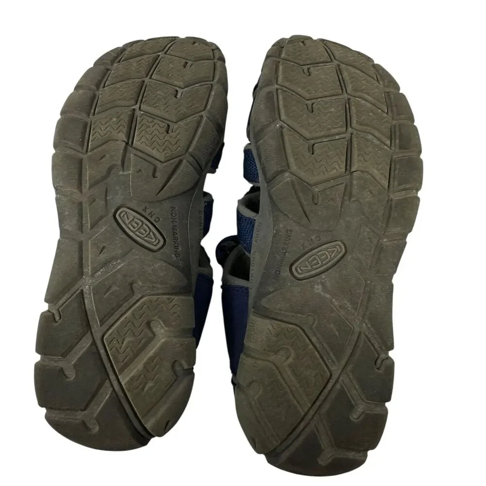 Keen Blue and Grey Strappy Nylon Water Hiking Shoes Unisex Size 3‎